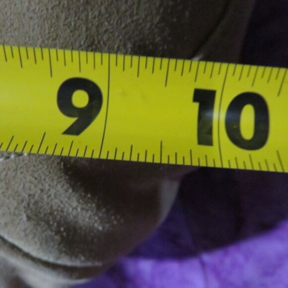 COACH 2006 Maggie Brass Studded Metallic Tan Suede & Brown Leather  Hobo Bag - Picture 11 of 12